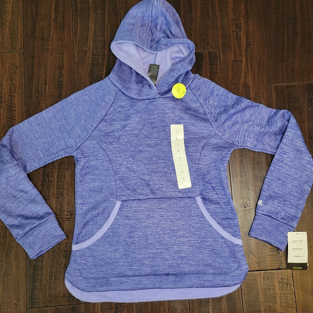 Champion Purple Tech Fleece Hoodie sz Large - Picture 1 of 5
